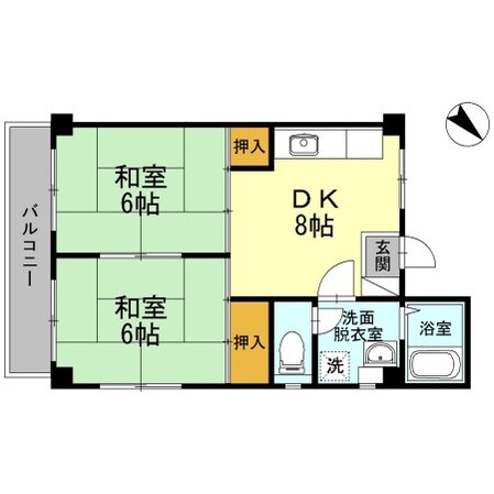 スプリングヒルズ宝の物件間取画像